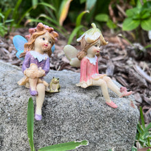 Load image into Gallery viewer, Fairy Garden Shelf Sitting Fairy (Assorted)
