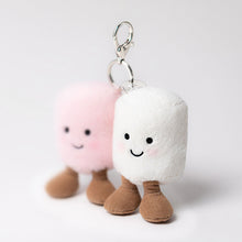 Load image into Gallery viewer, Jellycat Amuseables Marshmallows Bag Charm
