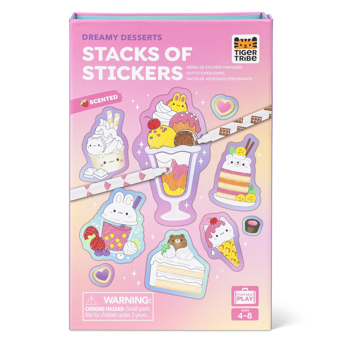 Tiger Tribe Scented Stacks Of Stickers - Dreamy Desserts