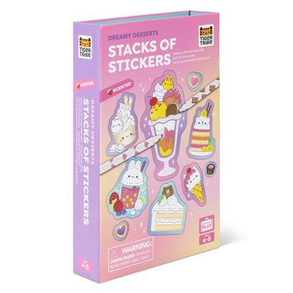 Tiger Tribe Scented Stacks Of Stickers - Dreamy Desserts