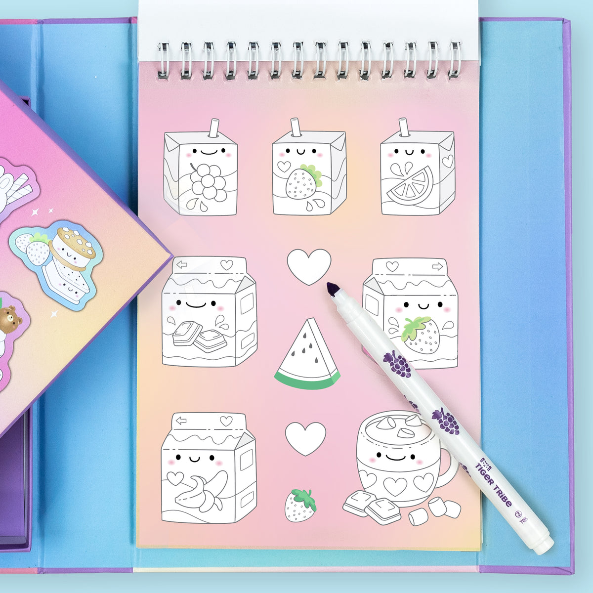 Tiger Tribe Scented Stacks Of Stickers - Dreamy Desserts