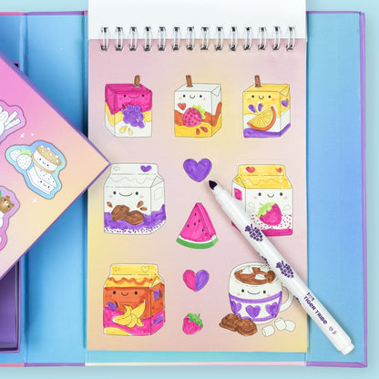 Tiger Tribe Scented Stacks Of Stickers - Dreamy Desserts