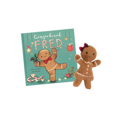 Jellycat Jolly Gingerbread Ruby & Book Bundle