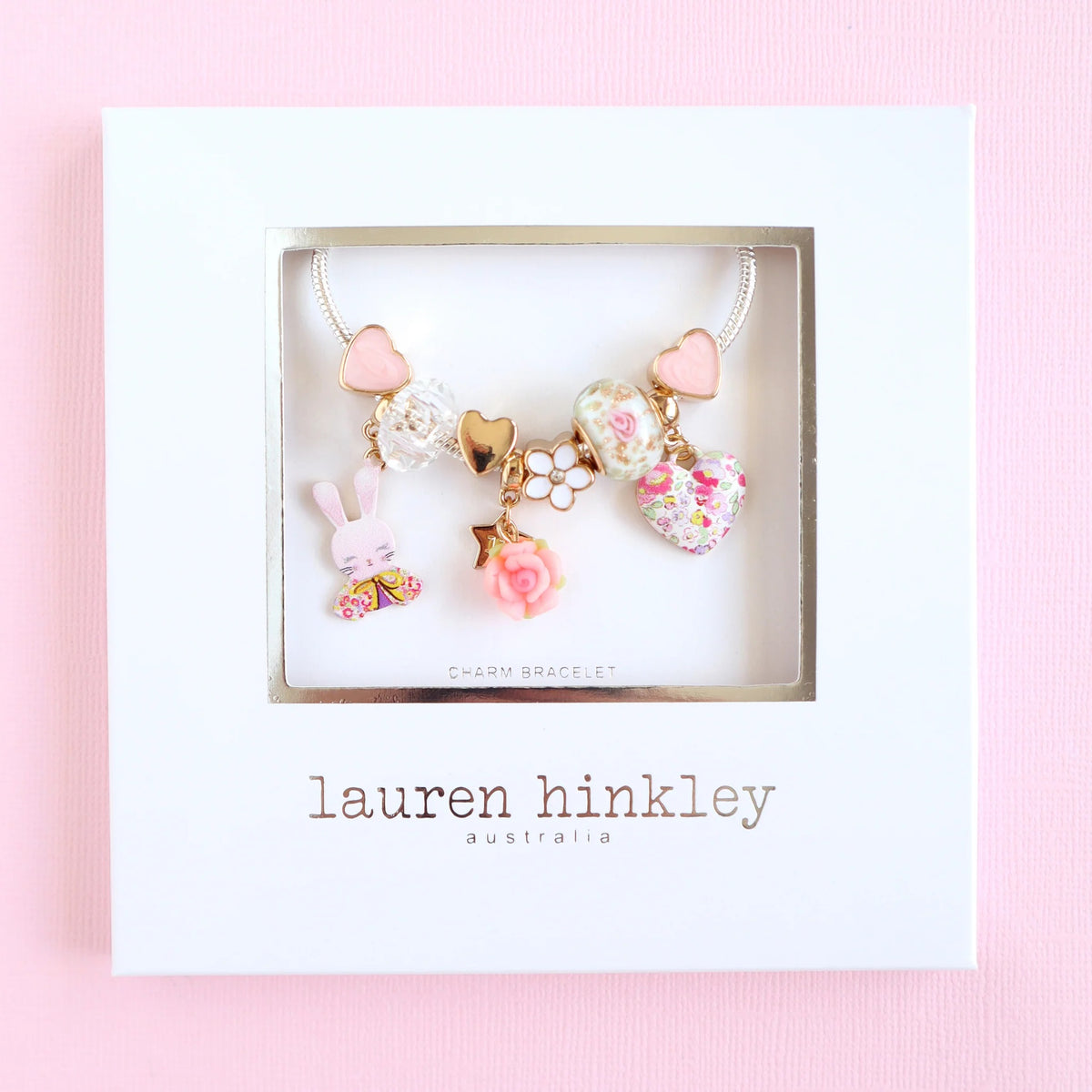 Lauren Hinkley Petite Fleur BunBun charm bracelet