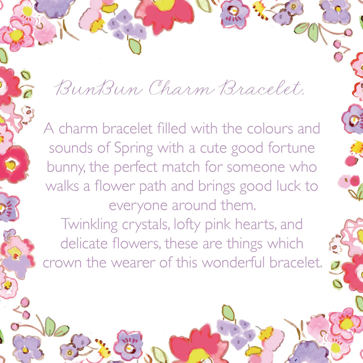 Lauren Hinkley Petite Fleur BunBun charm bracelet