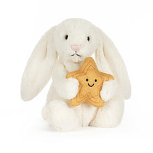 Load image into Gallery viewer, Jellycat Bashful Cream Bunny With Star (Medium)

