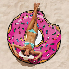 Load image into Gallery viewer, BigMouth Inc Gigantic Doughnut Beach Blanket/Towel
