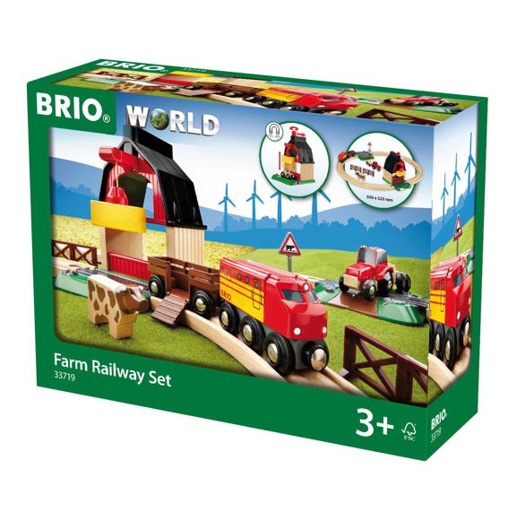 BRIO 20pc Farm Railway Set