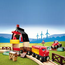 Load image into Gallery viewer, BRIO 20pc Farm Railway Set
