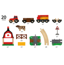 Load image into Gallery viewer, BRIO 20pc Farm Railway Set
