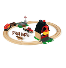 Load image into Gallery viewer, BRIO 20pc Farm Railway Set
