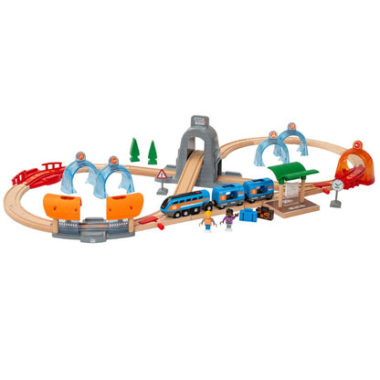 BRIO 37pc Smart Tech Action Tunnel Travel Set