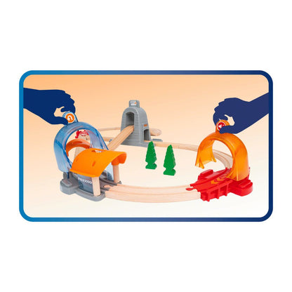 BRIO 37pc Smart Tech Action Tunnel Travel Set