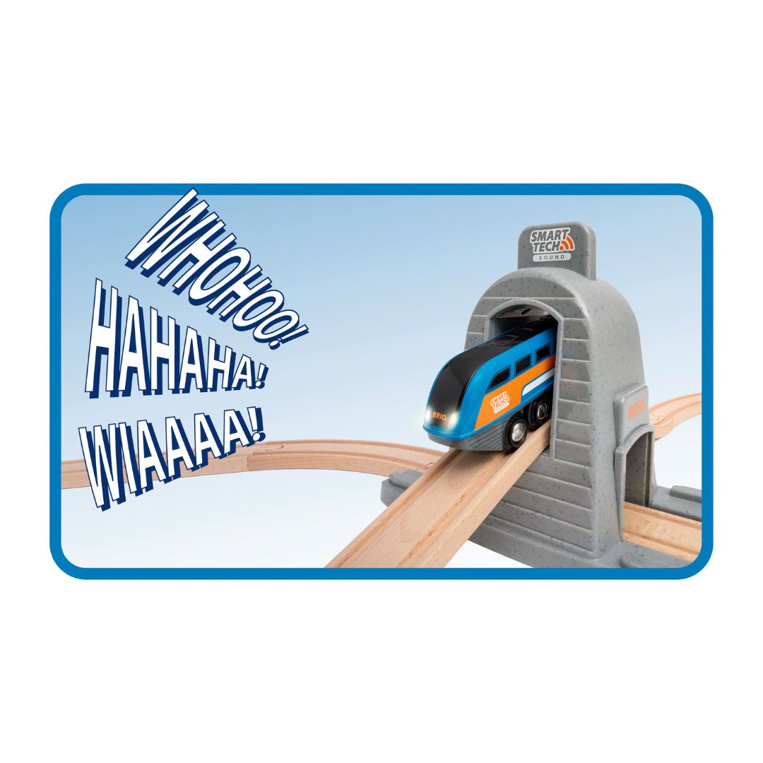 BRIO 37pc Smart Tech Action Tunnel Travel Set