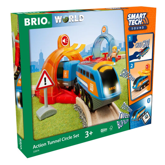 BRIO 14pc Smart Tech Action Tunnel Circle Set