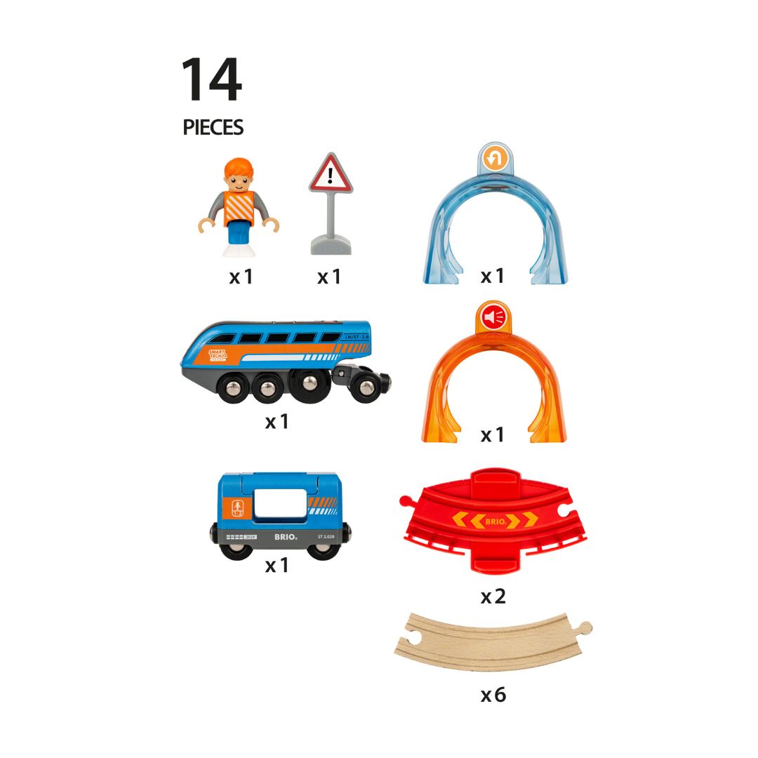 BRIO 14pc Smart Tech Action Tunnel Circle Set