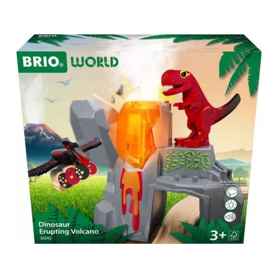 BRIO 5pc Dinosaur Erupting Volcano