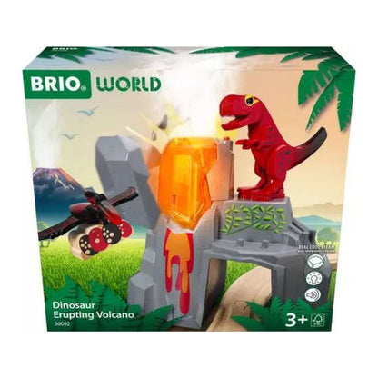 BRIO 5pc Dinosaur Erupting Volcano