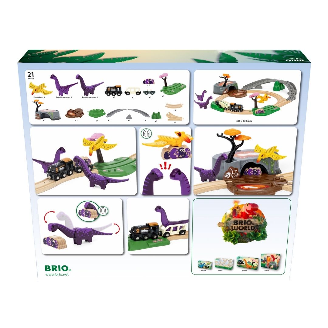 BRIO 21pc Dinosaur Adventure Set