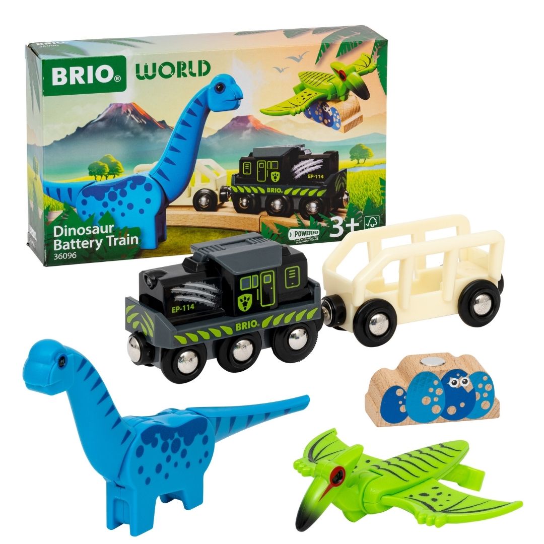 BRIO 5pc Dinosaur Battery Train Set