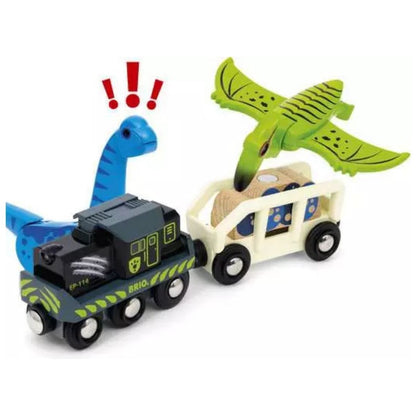 BRIO 5pc Dinosaur Battery Train Set