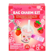 Load image into Gallery viewer, Tiger Tribe Bag Charm Kit - Strawberry Bubble Tea
