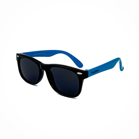 Flexi Sunnies Black with Blue Arms