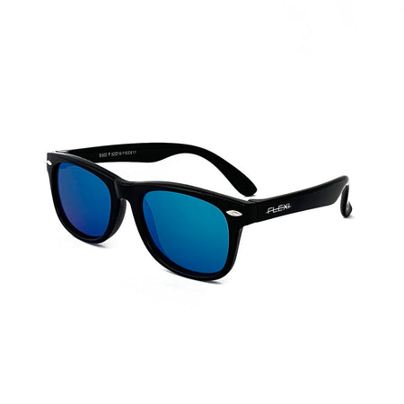 Flexi Sunnies - Black with Blue Lenses
