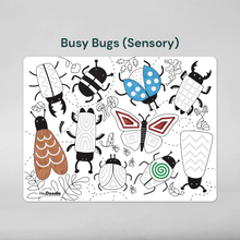 Load image into Gallery viewer, HeyDoodle Sensory Mat - Busy Bugs
