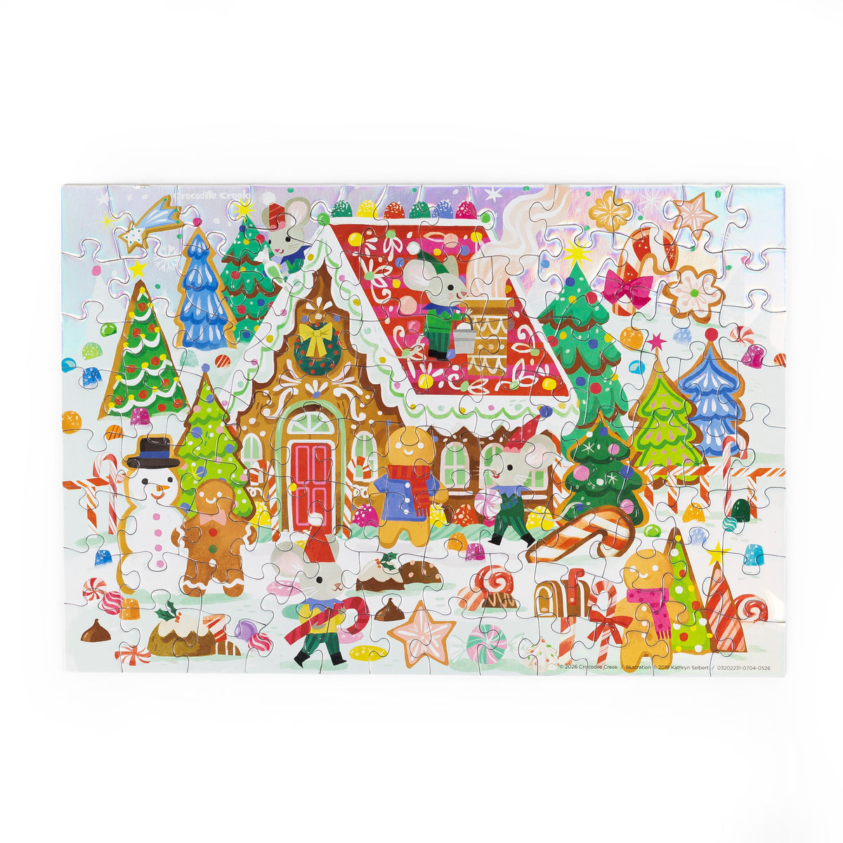 Crocodile Creek Holographic 100pc - Gingerbread House