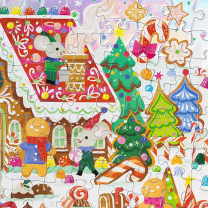 Crocodile Creek Holographic 100pc - Gingerbread House