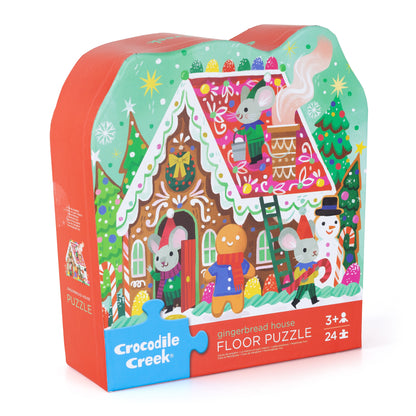 Crocodile Creek Classic Floor Puzzle 24pc - Gingerbread House