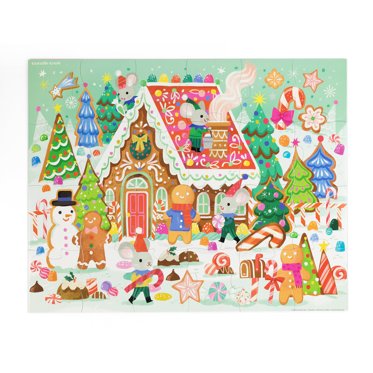 Crocodile Creek Classic Floor Puzzle 24pc - Gingerbread House