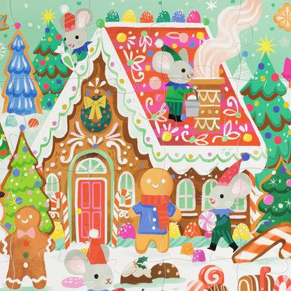 Crocodile Creek Classic Floor Puzzle 24pc - Gingerbread House