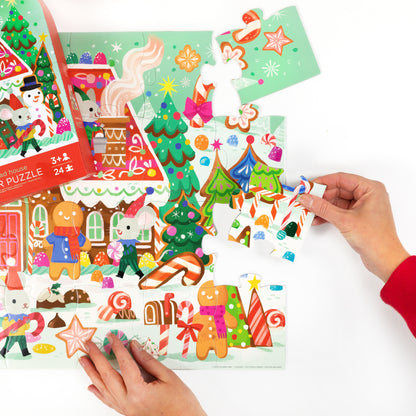 Crocodile Creek Classic Floor Puzzle 24pc - Gingerbread House