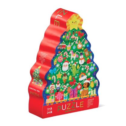 Crocodile Creek Classic Floor Puzzle 24pc - Christmas Tree
