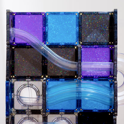 Connetix 61pc Ball Run Glitter Galaxy Pack