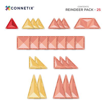 Connetix 25pc Reindeer Pack