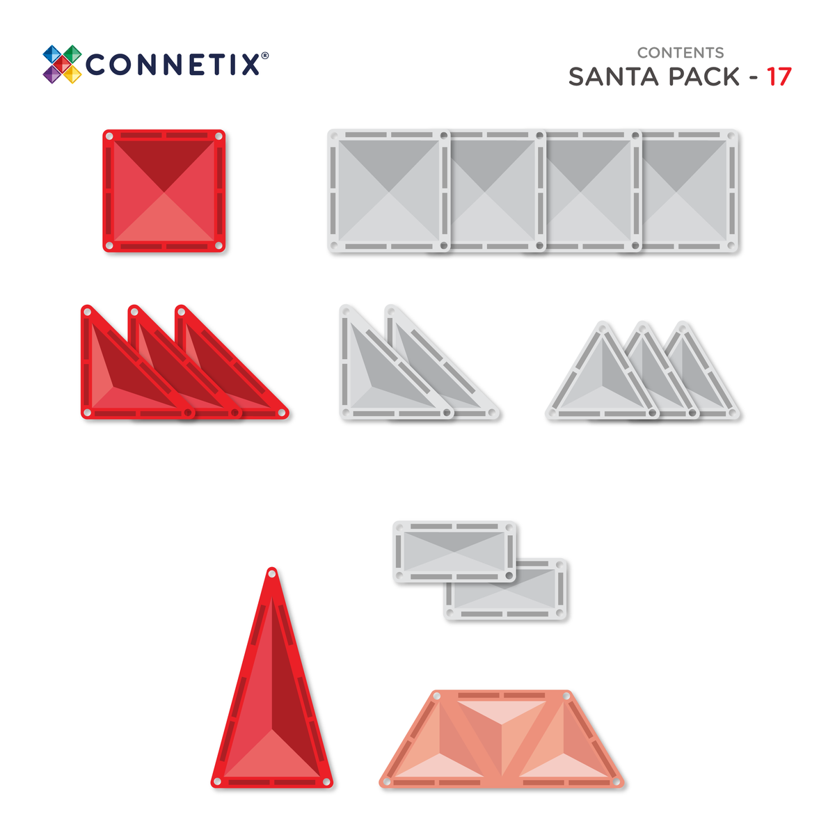 Connetix 17pc Santa Pack