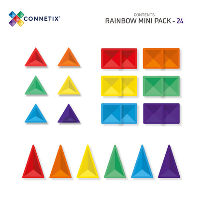 Connetix Rainbow 24pc Mini Pack