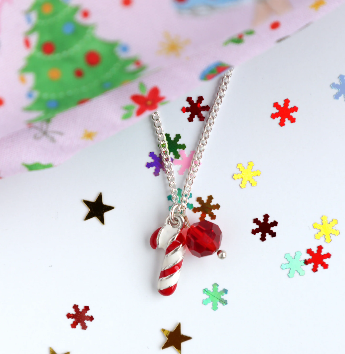 Lauren Hinkley Christmas Candy Cane Necklace