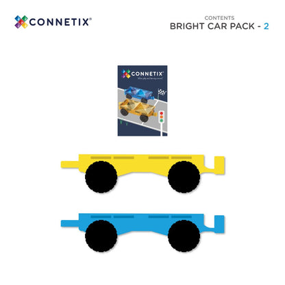 Connetix Bright 2pc Car Pack