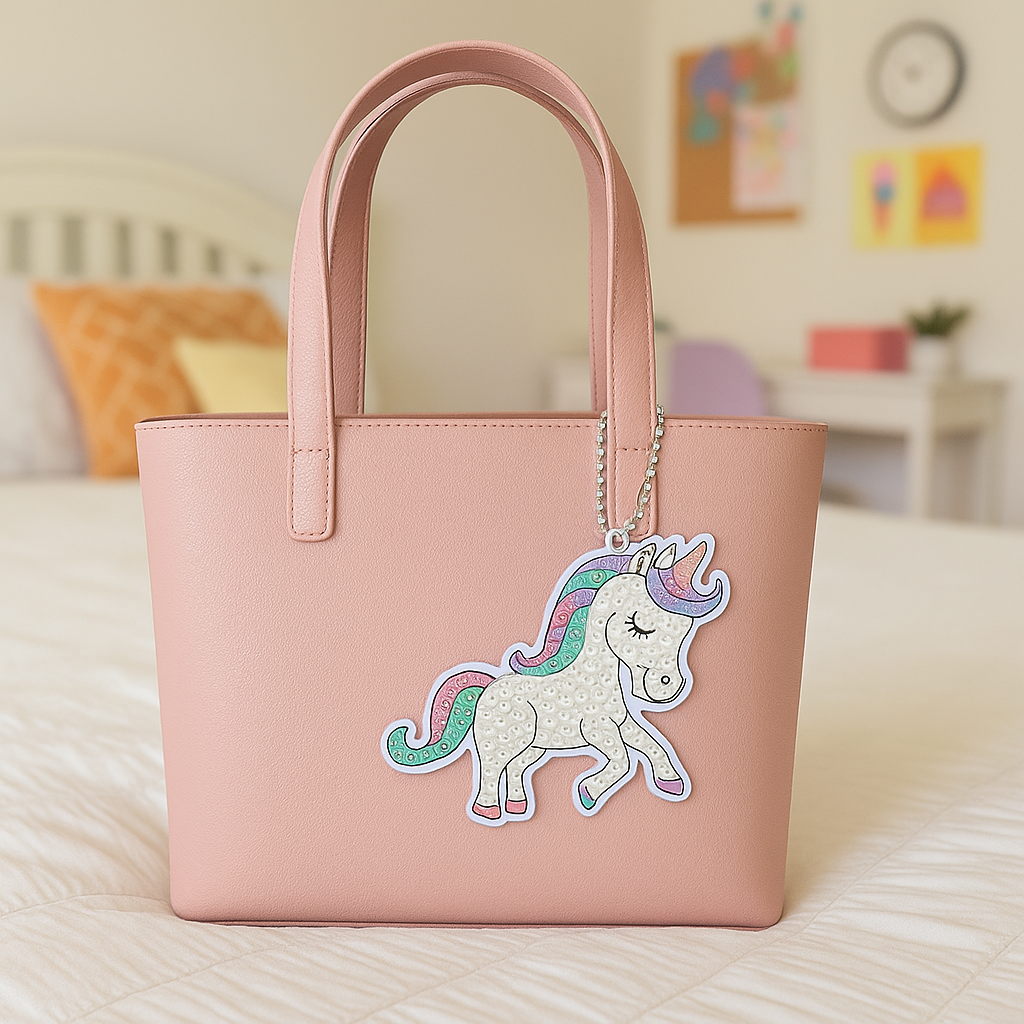Discovery Zone Acrylic Diamond Art Bag Charm (Assorted)