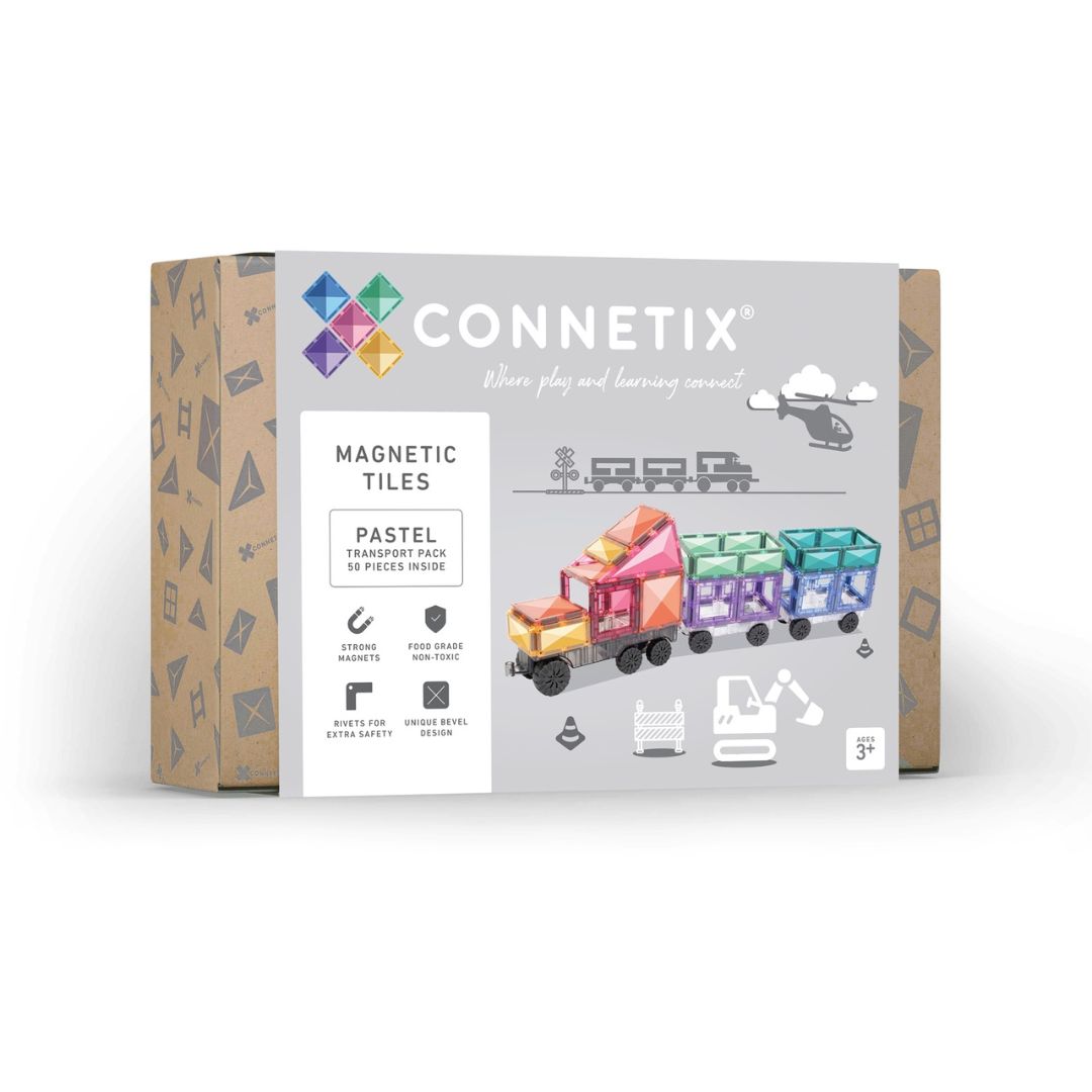 Connetix Pastel 50pc Transport Pack