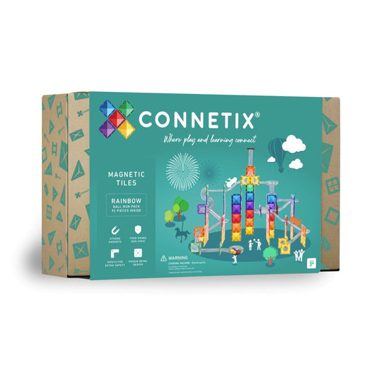 Connetix Rainbow 92pc Ball Run Pack