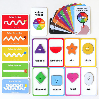 Curious Columbus Flash Cards - Shapes & Colours
