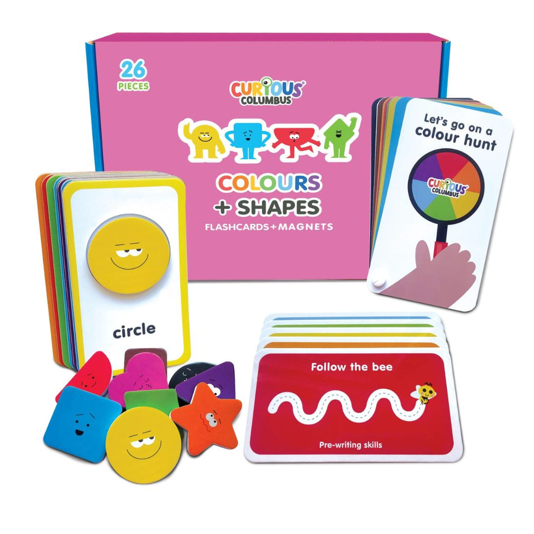 Curious Columbus Flash Cards - Shapes & Colours