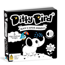 Load image into Gallery viewer, Ditty Bird Black &amp; White Animals Board Book
