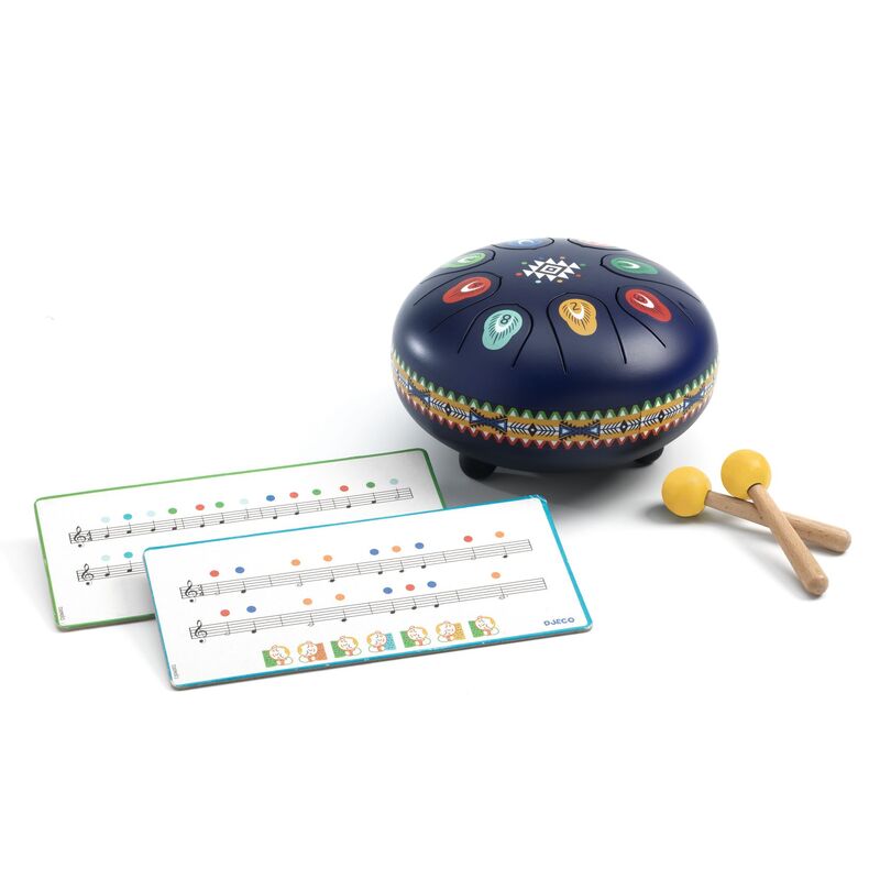 Djeco Animambo 16cm Steel Tongue - Dark Blue Drum