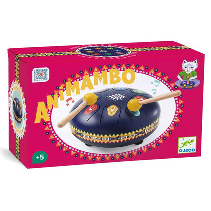 Djeco Animambo 16cm Steel Tongue - Dark Blue Drum